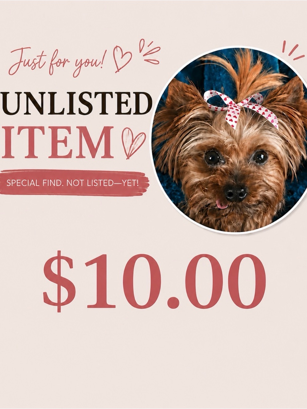 $10 Unlisted Item